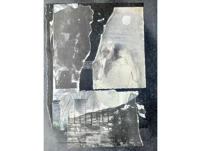 Collage zwart-wit, lieve walbers - afbeelding 3 van  3