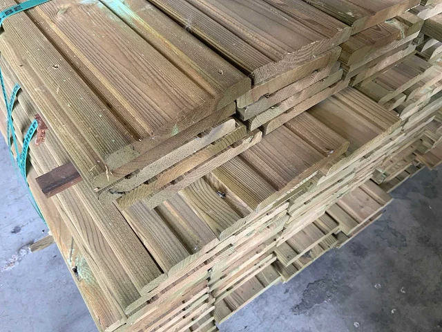 Collstrop partij onderdelen voor houten tuinomheining (2x) - afbeelding 5 van  5