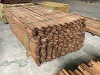 Collstrop partij onderdelen voor houten tuinomheining