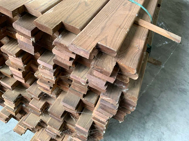 Collstrop partij onderdelen voor houten tuinomheining - afbeelding 3 van  4