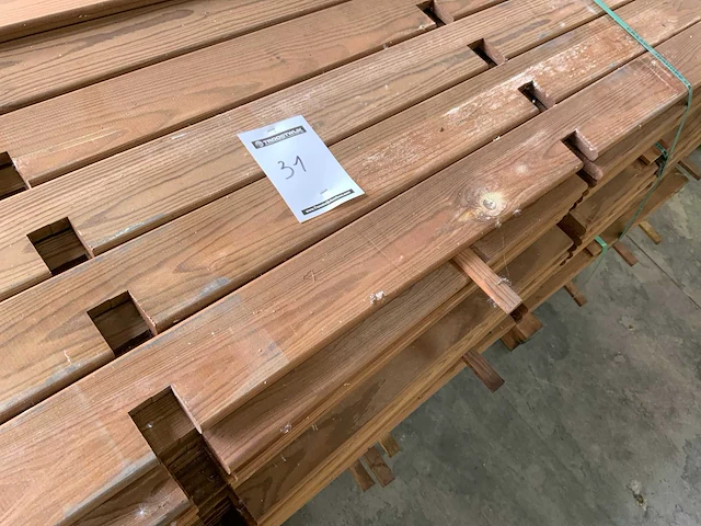 Collstrop partij onderdelen voor houten tuinomheining - afbeelding 4 van  4