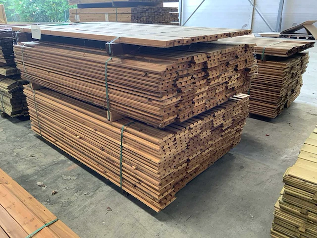 Collstrop partij onderdelen voor houten tuinomheining - afbeelding 1 van  3