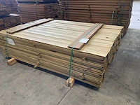 Collstrop partij onderdelen voor houten tuinomheining