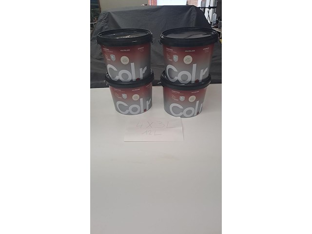Color houtverf 4x3 liter, kalkwit satin - afbeelding 4 van  4