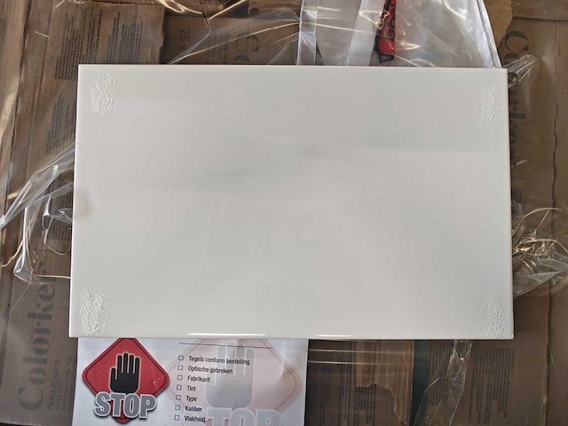 Colorker carnaby blanco glans wandtegel 25x40 cm 54 m² - afbeelding 1 van  8