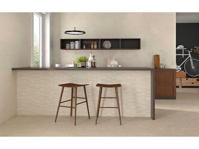 Colorker lithos cream matt echo 25x40 cm - wandtegel 22m² - afbeelding 2 van  2
