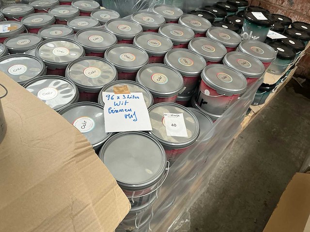 Col.r hout en metaal interieur verf wit 3000 ml (96x) - afbeelding 6 van  6