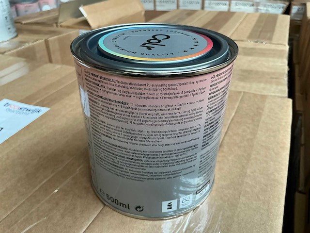 Col.r hout en metaal interieur verf wit mat 500 ml (280x) - afbeelding 2 van  6