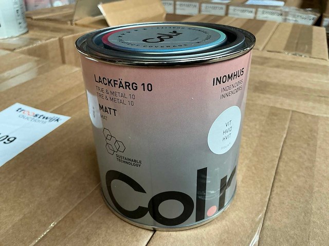 Col.r hout en metaal interieur verf wit mat 500 ml (280x) - afbeelding 1 van  6
