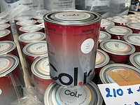 Col.r hout en metaal interieur verf zijdeglans wit 1000 ml (210x)