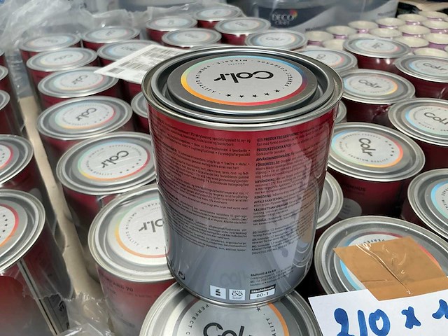 Col.r hout en metaal interieur verf zijdeglans wit 1000 ml (210x) - afbeelding 2 van  5