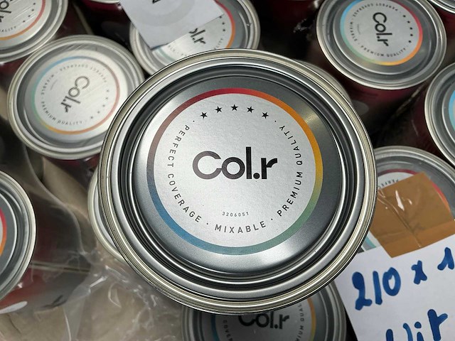 Col.r hout en metaal interieur verf zijdeglans wit 1000 ml (210x) - afbeelding 3 van  5