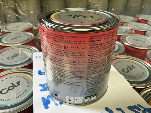 Col.r hout en metaal interieur verf zijdeglans wit 500 ml (140x) - afbeelding 2 van  4