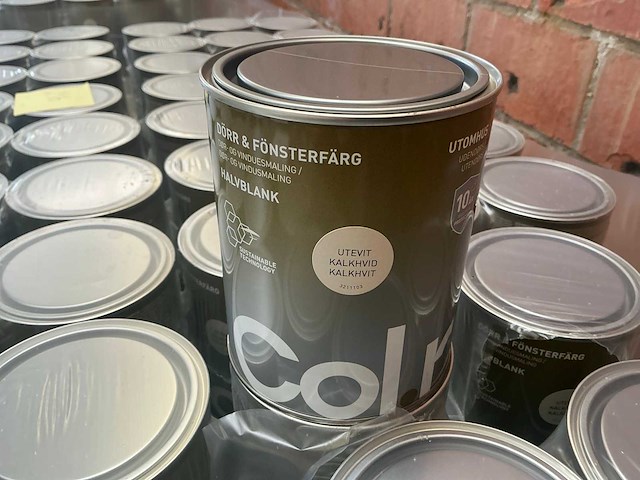 Col.r kalkwit 1000ml buiten verf (216x) - afbeelding 1 van  3