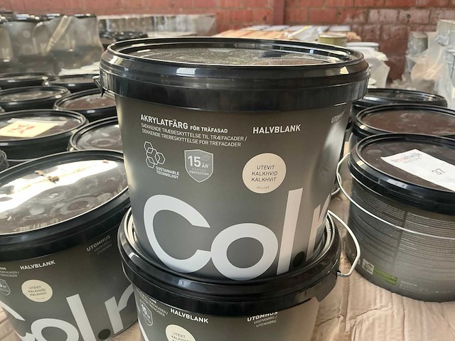 Col.r kalkwit 3000ml buiten verf (72x) - afbeelding 1 van  3