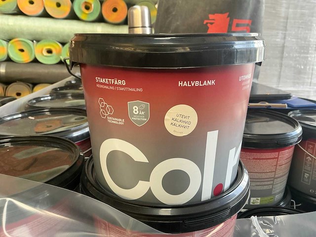 Col.r kalkwit 3000ml buiten verf (96x) - afbeelding 1 van  3
