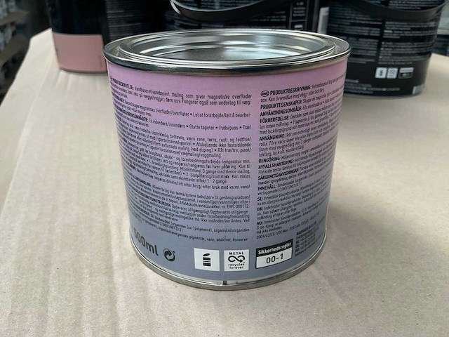 Col.r magneetverf antraciet 500 ml interieur verf (280x) - afbeelding 2 van  5