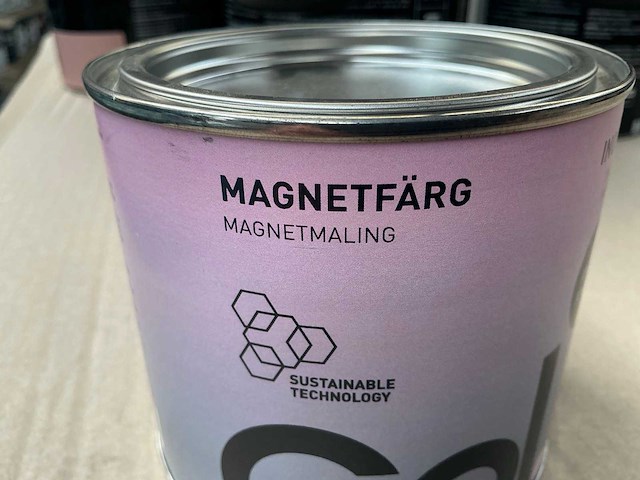 Col.r magneetverf antraciet 500 ml interieur verf (280x) - afbeelding 4 van  5