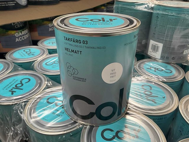 Col.r plafondverf wit extra matt 1000 ml interieur verf (150x) - afbeelding 1 van  6