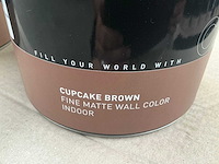 Col.r prfct wall cupcake bruin matt 2500 ml interieur verf (70x) - afbeelding 4 van  5