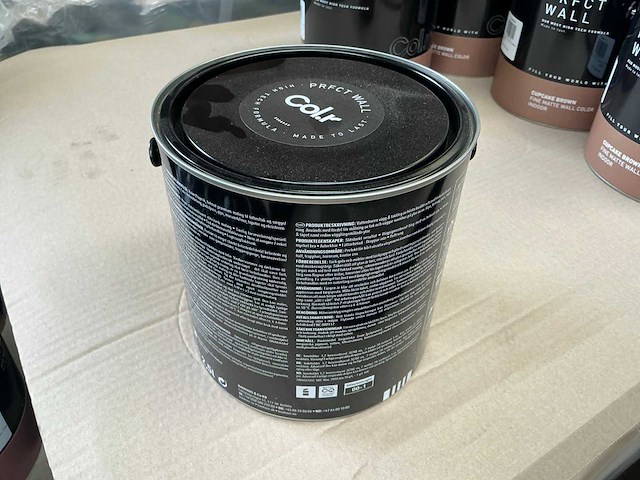Col.r prfct wall cupcake bruin matt 2500 ml interieur verf (75x) - afbeelding 2 van  5