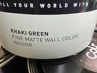 Col.r prfct wall kaki groen matt 2500 ml interieur verf (123x) - afbeelding 4 van  5