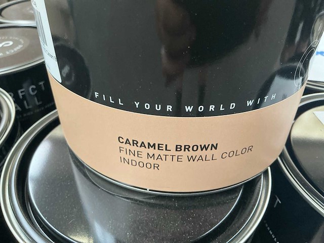 Col.r prfct wall karamel bruin matt 2500 ml interieur verf (81x) - afbeelding 4 van  5
