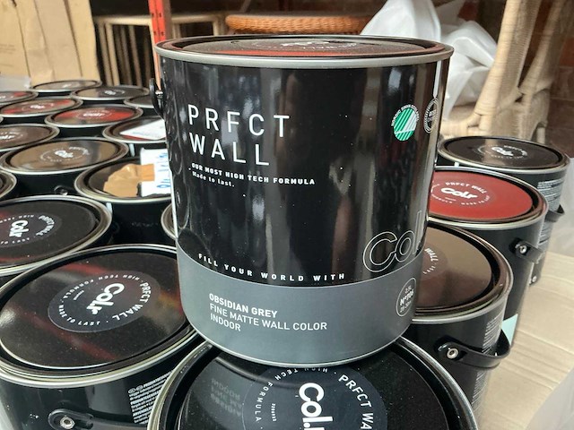 Col.r prfct wall obsidiaan grijs matt 2500 ml interieur verf (57x) - afbeelding 1 van  5