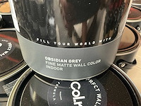 Col.r prfct wall obsidiaan grijs matt 2500 ml interieur verf (84x) - afbeelding 4 van  5