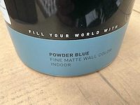 Col.r prfct wall poeder blauw matt 2500 ml interieur verf (84x) - afbeelding 4 van  5