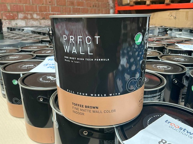 Col.r prfct wall toffee bruin matt 2500 ml interieur verf (84x) - afbeelding 1 van  5