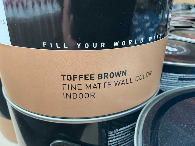 Col.r prfct wall toffee bruin matt 2500 ml interieur verf (84x) - afbeelding 4 van  5