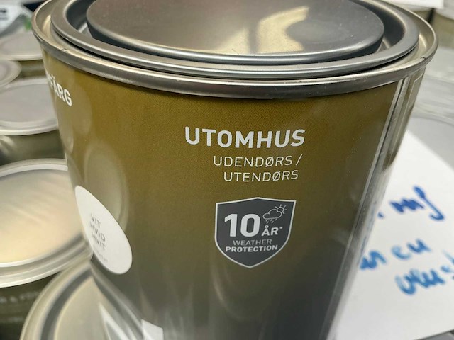 Col.r utomhus exterieur verf zijdeglans wit 1000 ml (216x) - afbeelding 4 van  5