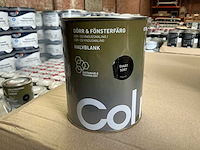 Col.r utomhus exterieur verf zijdeglans zwart 1000 ml (182x)