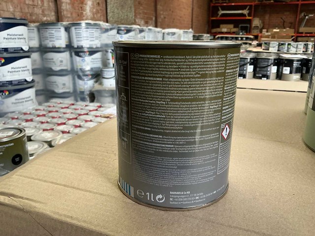 Col.r utomhus exterieur verf zijdeglans zwart 1000 ml (182x) - afbeelding 2 van  4