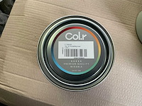 Col.r utomhus exterieur verf zijdeglans zwart 1000 ml (182x) - afbeelding 3 van  4