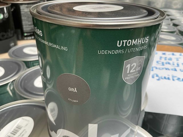 Col.r utomhus grijs mat 1000 ml exterieurverf (180x) - afbeelding 3 van  5