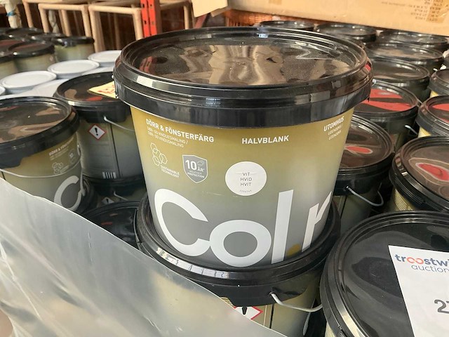 Col.r wit 3000ml buiten verf (96x) - afbeelding 1 van  3