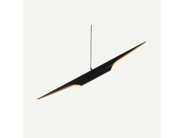 Colta enkele pendellamp 60cm - mattzwart - afbeelding 1 van  8