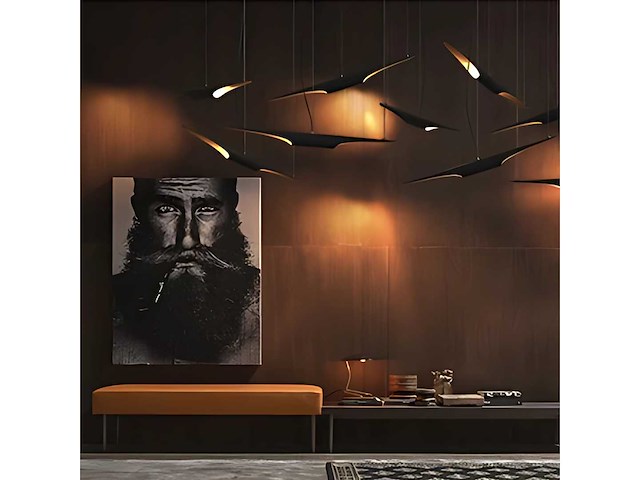 Colta enkele pendellamp 60cm - mattzwart - afbeelding 3 van  8