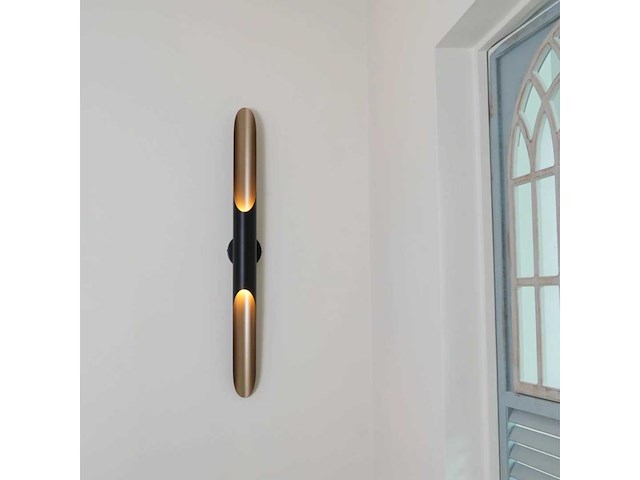 Colta single wall lamp 60cm - zwart - afbeelding 1 van  6