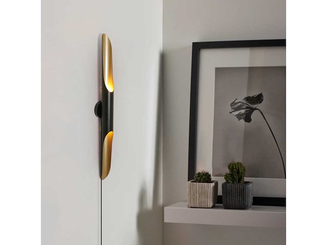Colta single wall lamp 60cm - zwart - afbeelding 1 van  5