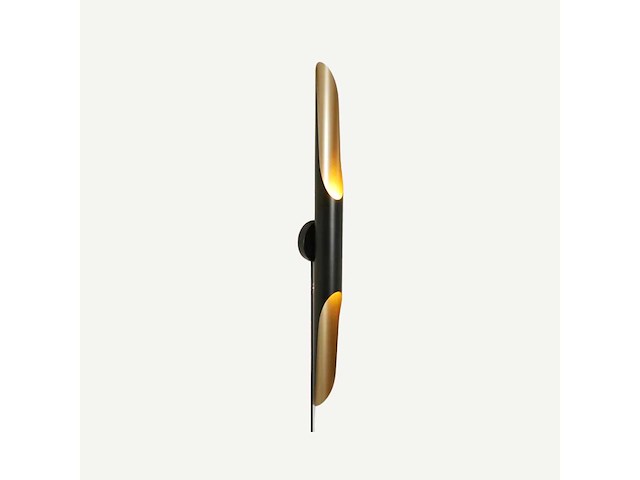 Colta single wall lamp 60cm - zwart - afbeelding 3 van  5