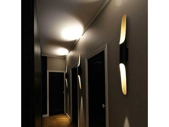 Colta single wall lamp 60cm - zwart - afbeelding 4 van  5