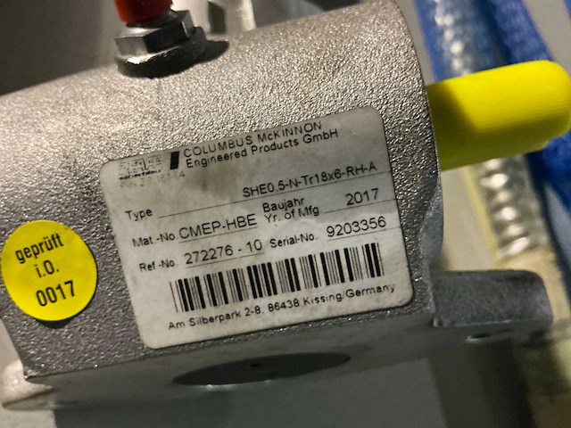 Columbus mckinnon she0.5 aangedreven wormwiel (5x) - afbeelding 4 van  4