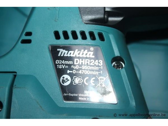 Combihamer makita dhr243, werking niet gekend - afbeelding 2 van  2