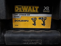 Combiset accu slagschroevendraaier en schroefmachine dewalt - afbeelding 2 van  10