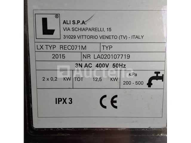 Combisteamer silco heteluchtoven lx type rec071m (nr 08-09) - afbeelding 2 van  6