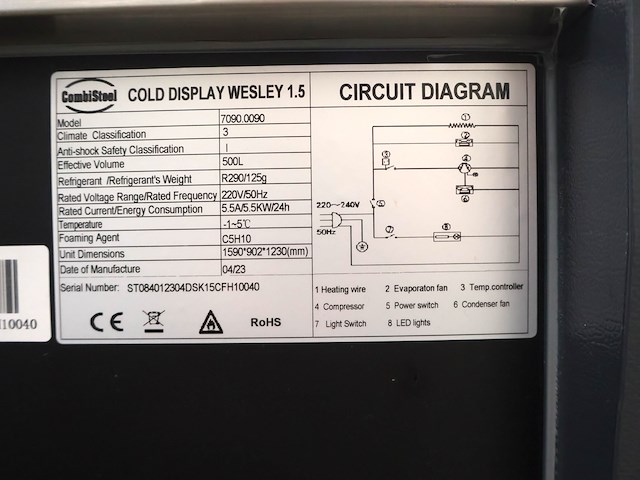 Combisteel cold display wesley - afbeelding 4 van  5