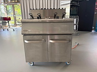 Combisteel dubbele gasfriteuse friteuse op gas - afbeelding 1 van  11